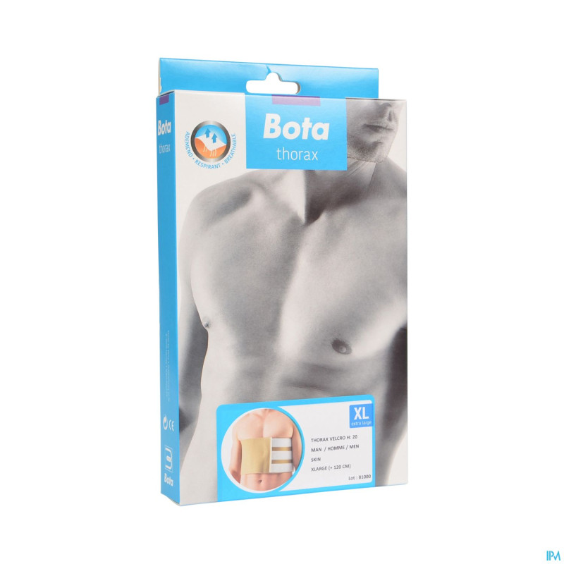 Bota thorax homme velcro h 20cm xl