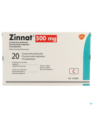 Zinnat 500 comp 20x500mg