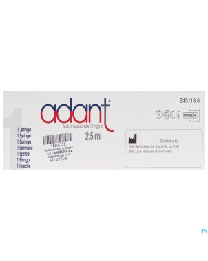 Adant sol 1% inj intra articul. 1 x 2,5ml