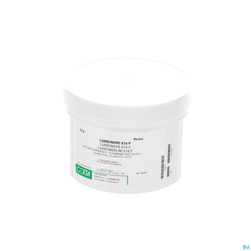 Carbopol 974 pdr    50g certa
