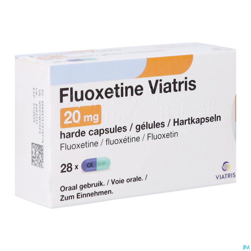 Fluoxetine viatris 20mg caps 28