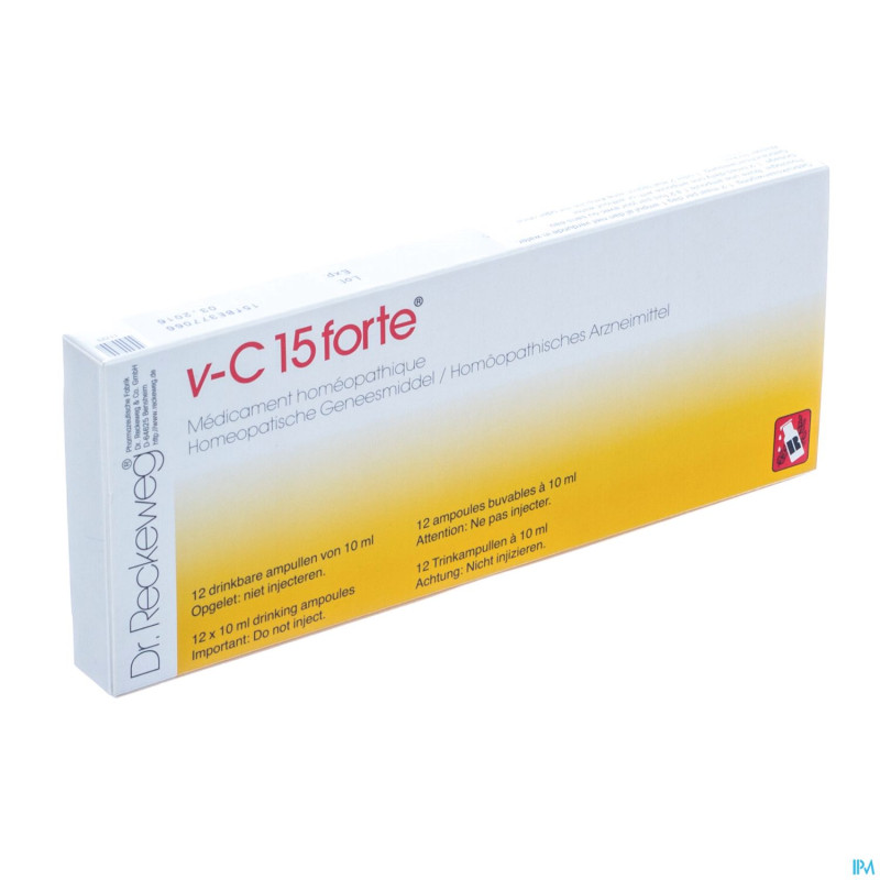 Reckeweg dr. v-c 15 fort amp 12x10ml