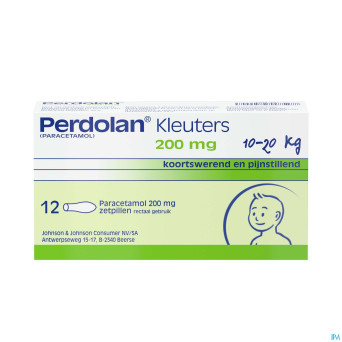 Perdolan supp jeun enf 12x200mg