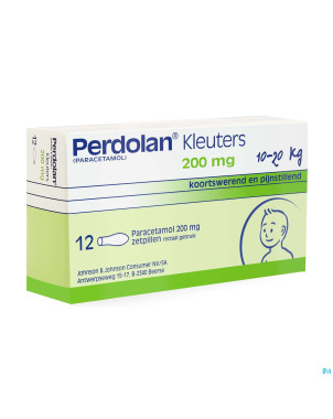Perdolan supp jeun enf 12x200mg