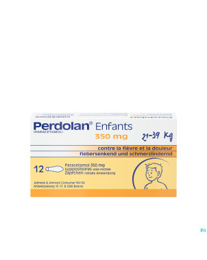 Perdolan supp enf 12x350mg