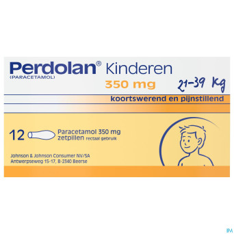 Perdolan supp enf 12x350mg