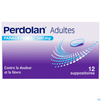 Perdolan supp ad 12x500mg