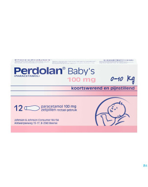 Perdolan supp baby 12x100mg