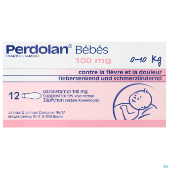 Perdolan supp baby 12x100mg