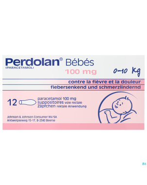 Perdolan supp baby 12x100mg