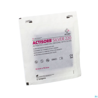 Actisorb silver 220 cp   10,5x10,5cm  1 mas105de