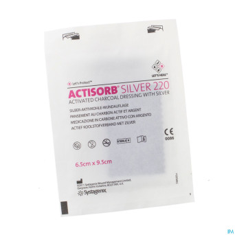 Actisorb silver 220 cp    9,5x 6,5cm  1 mas065de