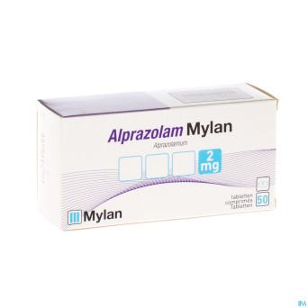 Alprazolam mylan 2,00mg comp 50x2,00mg