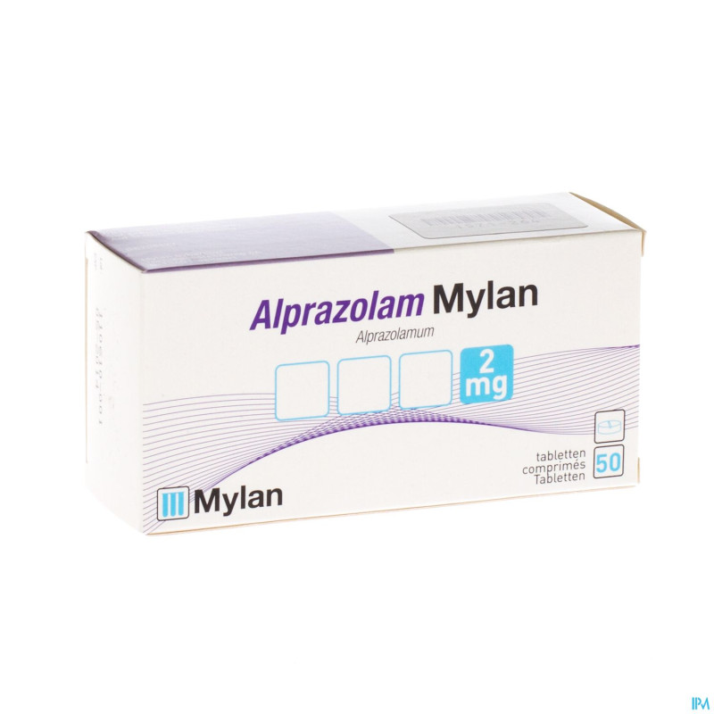 Alprazolam mylan 2,00mg comp 50x2,00mg