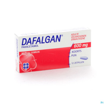 Dafalgan 600 mg suppos 12