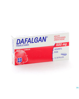 Dafalgan 600 mg suppos 12