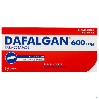 Dafalgan 600 mg suppos 12