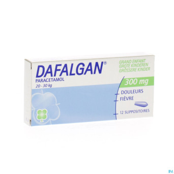 Dafalgan 300 mg suppos 12 grand enf