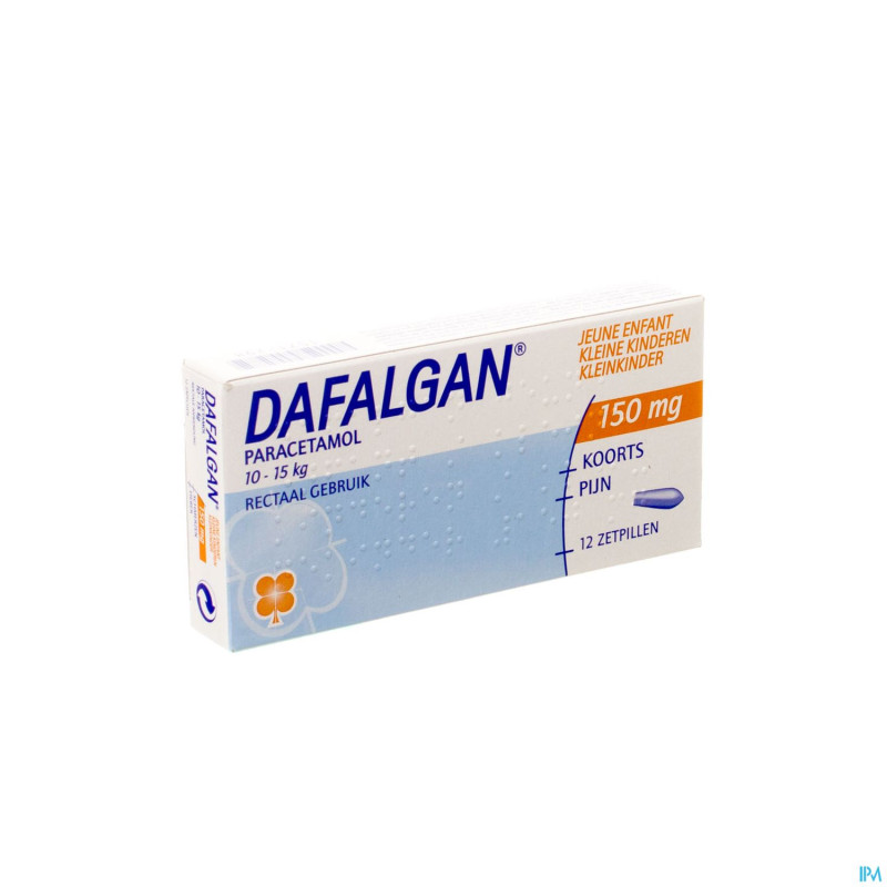 Dafalgan 150 mg suppos 12 jeune enf