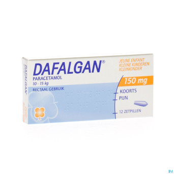 Dafalgan 150 mg suppos 12 jeune enf