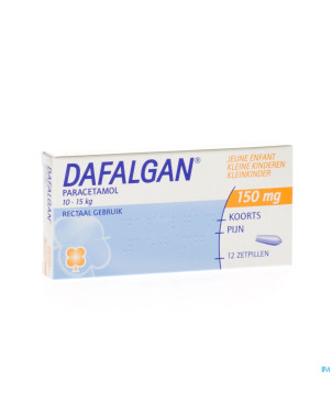 Dafalgan 150 mg suppos 12 jeune enf