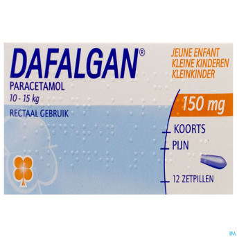 Dafalgan 150 mg suppos 12 jeune enf