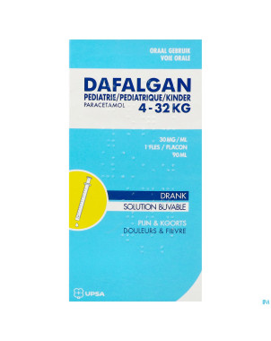 Dafalgan pediatrie 30mg/ml sirop  fl  90ml