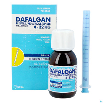 Dafalgan pediatrie 30mg/ml sirop  fl  90ml