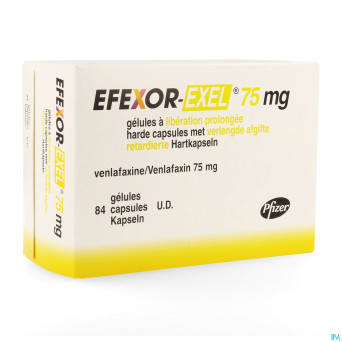Efexor exel 75mg caps 84 ud