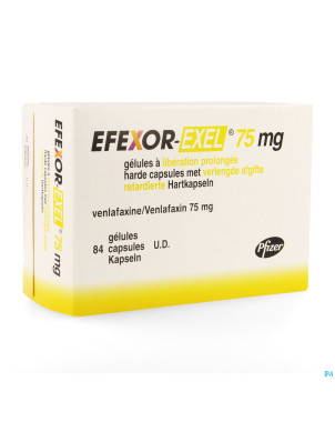 Efexor exel 75mg caps 84 ud