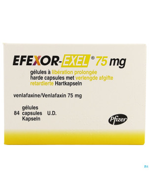 Efexor exel 75mg caps 84 ud