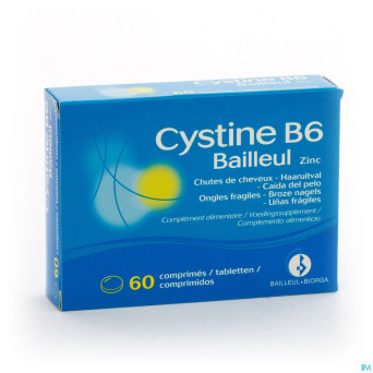 Cystine b6 zinc bailleul a/chute comp  60