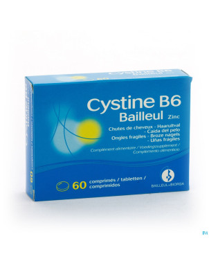 Cystine b6 zinc bailleul a/chute comp  60
