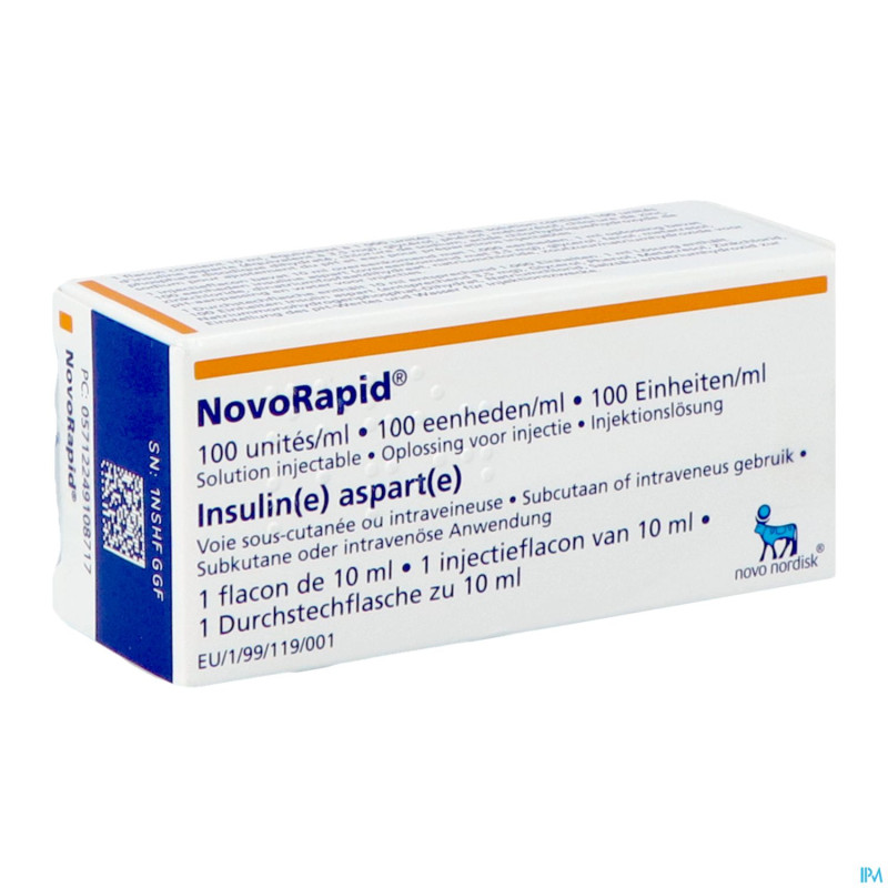 Novorapid fl 1x10ml 100 u/ml