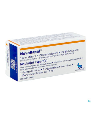 Novorapid fl 1x10ml 100 u/ml