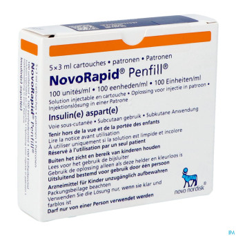 Novorapid penfill 5x3ml 100 u/ml
