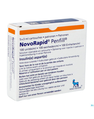 Novorapid penfill 5x3ml 100 u/ml
