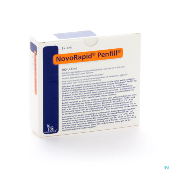 Novorapid penfill 5x3ml 100 u/ml