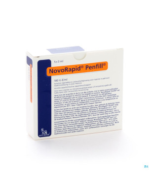 Novorapid penfill 5x3ml 100 u/ml