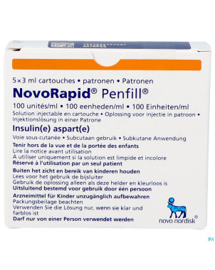 Novorapid penfill 5x3ml 100 u/ml