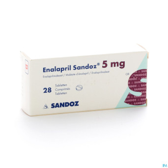 Enalapril sandoz  5 mg tabl 28 x  5 mg