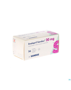 Enalapril sandoz 20 mg tabl 56 x 20 mg