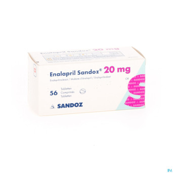 Enalapril sandoz 20 mg tabl 56 x 20 mg
