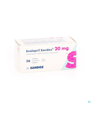 Enalapril sandoz 20 mg tabl 56 x 20 mg