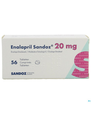 Enalapril sandoz 20 mg tabl 56 x 20 mg