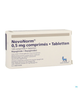 Novonorm comp 120 x 0,50 mg