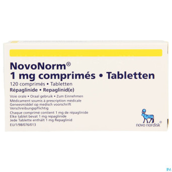 Novonorm comp 120 x 1,00 mg
