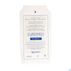 Euromed  8x15cm 1 pansement d'ile adh steril