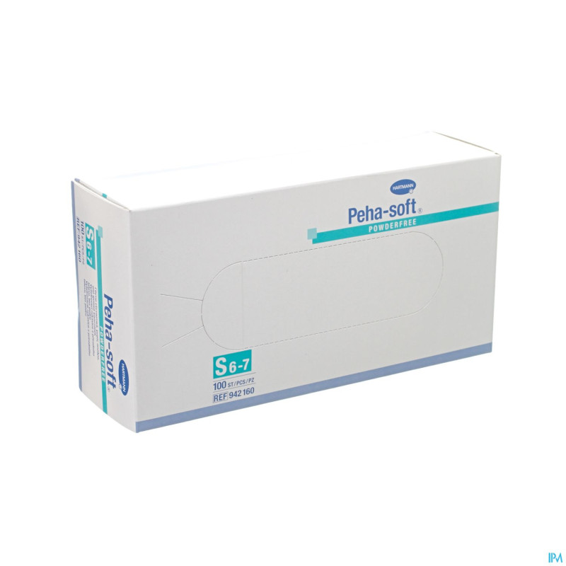 Peha soft gants latex n/st -pdr    s 100 9421605