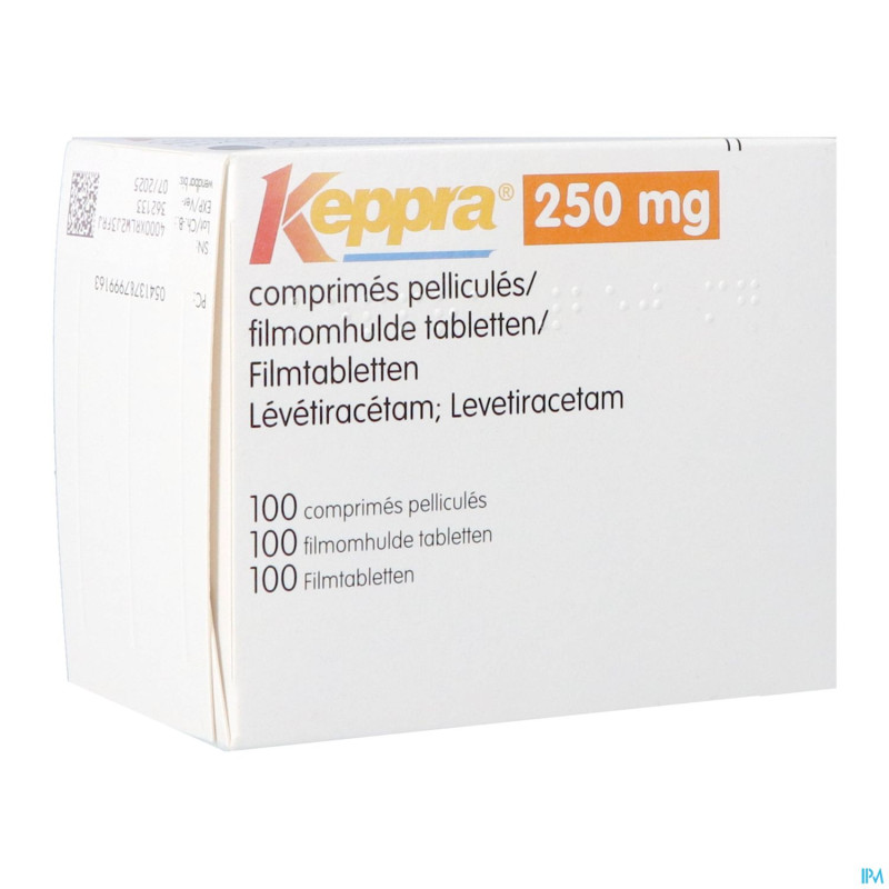 Keppra  250mg comp pell 100x 250mg